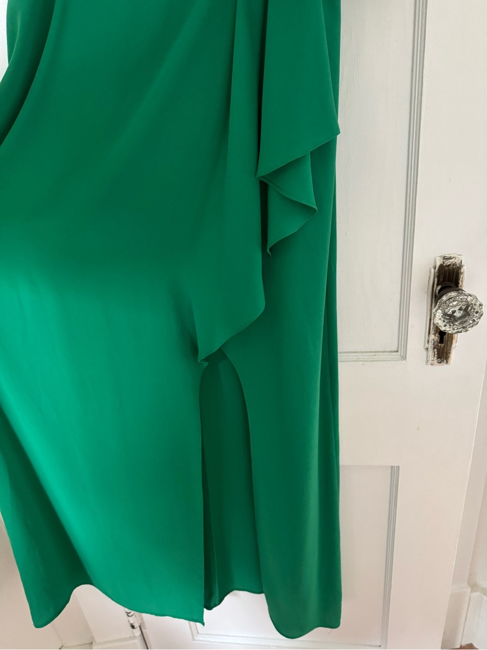 BCBG Green Strapless Semi Formal Dress with Slit - Picture 3 of 9